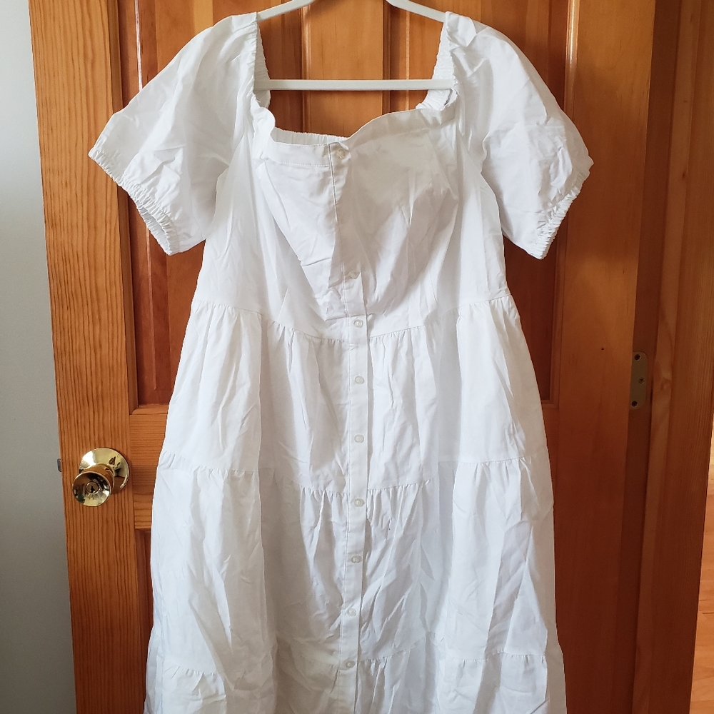 NWT NY & Co. Off the Shoulder Tiered Dress - Picture 2 of 9